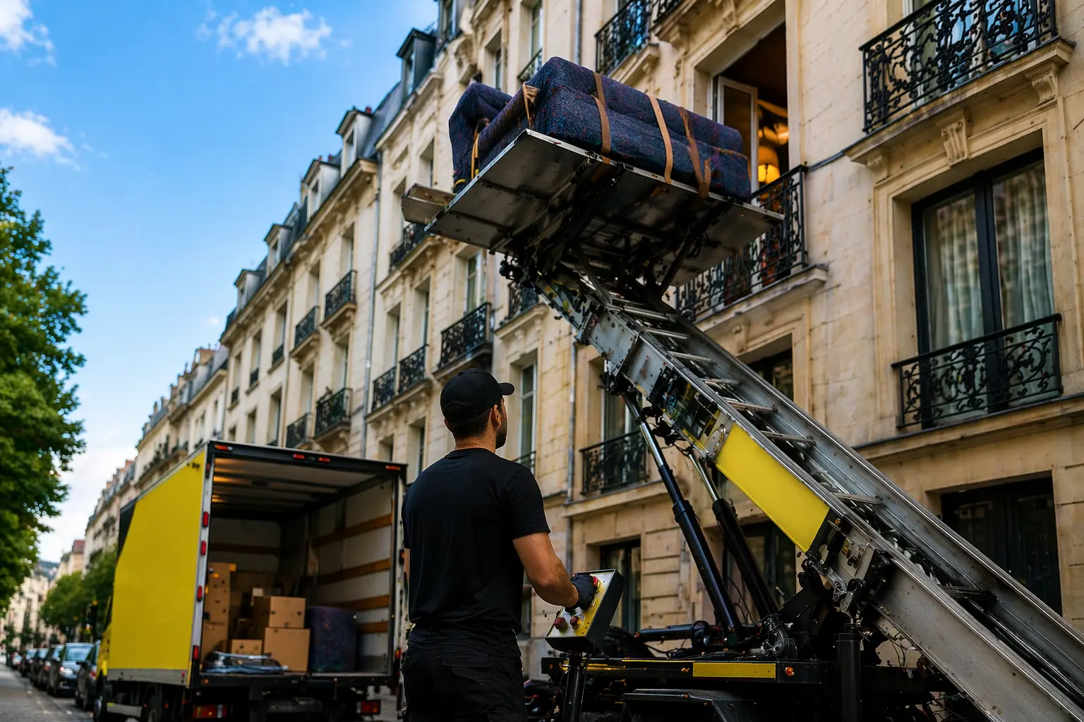 Service de lift avec opérateur à Bruxelles